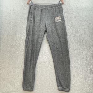 Roots Sweatpants Womens Extra Small Gray Marled Tapered Joggers Athletic Logo